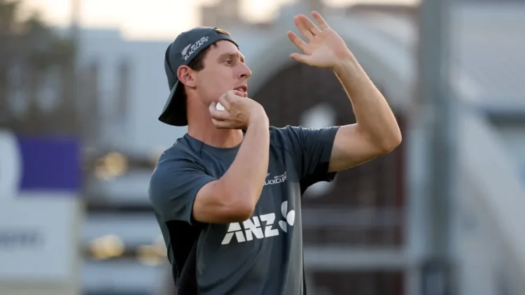 Matt Henry had missed the final two ODIs against England due to a calf strain • ICC via Getty Images