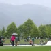 Rain in Nelson kept New Zealand 2-1 up in the series • Getty Images