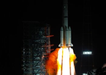 China launches new communication technology test satellite from the Xichang Satellite Launch Center in its southwest Sichuan Province, November 21, 2025. /CMG