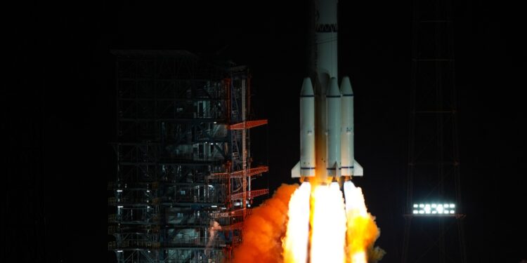 China launches new communication technology test satellite from the Xichang Satellite Launch Center in its southwest Sichuan Province, November 21, 2025. /CMG