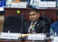 WIN Leader Azruddin Mohamed sitting in the National Assembly on November 3, 2025