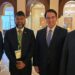 Pt. Ubraj Narine (2nd left) flanked by other participants at the Conference.