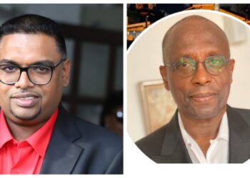L-R President Irfaan Ali and Dr. Henry Jeffrey