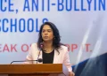 Minister of Education, Sonia Parag, delivering the feature remarks