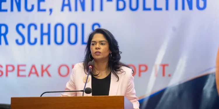 Minister of Education, Sonia Parag, delivering the feature remarks
