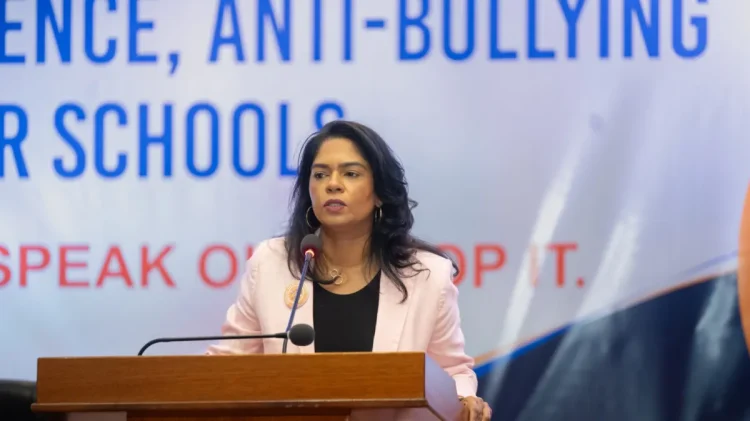 Minister of Education, Sonia Parag, delivering the feature remarks