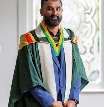 Daniel Persaud, University of Guyana’s 2025 Valedictorian and recipient of the prestigious President's Medal for the Beat Graduating Student with a Bachelor’s Degree