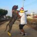 Rover (dog) with owner (Photo WIN Facebook)