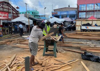 Stabroek Market scene today, November 27, 2025