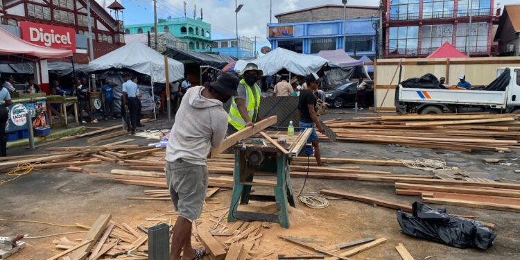 Stabroek Market scene today, November 27, 2025
