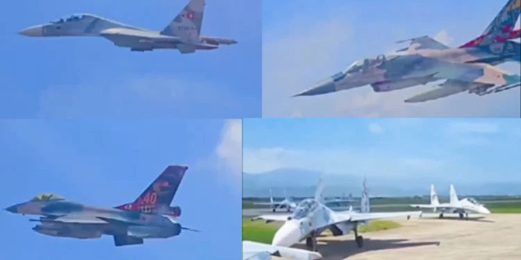 The Venezuelan F-16 and Su-30 fighter jets roar across the sky with sleek precision and commanding power (Picture Source: Venezuelan Air Force)