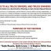 A public invitation to the Truck Owners and Drivers