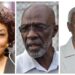 L-R GECOM Chair ret'd Justice Claudette Singh, Opposition-nominated Commissioners Vincent Alexander and Desmond Trotman