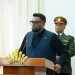 President Irfaan Ali delivering remarks at the Arthur Chung Conference Centre during the swearing on of Regional Chairpersons and Vice Chairpersons on November 27, 2025 (DPI photo)