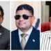 L-R AG Anil Nandlall, Azruddin Mohamed, Nazar "Shell" Mohamed