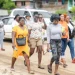 Vendors visiting the proposed location for the market tarmac (DPI photo)