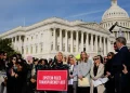 Rep. Marjorie Taylor Greene, R-Ga., speaks during a news conference on the Epstein Files Transparency Act, Tuesday, Nov. 18, 2025, outside the U.S. Capitol in Washington. (AP Photo/Julia Demaree Nikhinson)