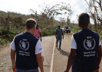 United Nations Two staff of the World Food Programme assess the logistical challenges of getting aid to isolated communities in Jamaica.