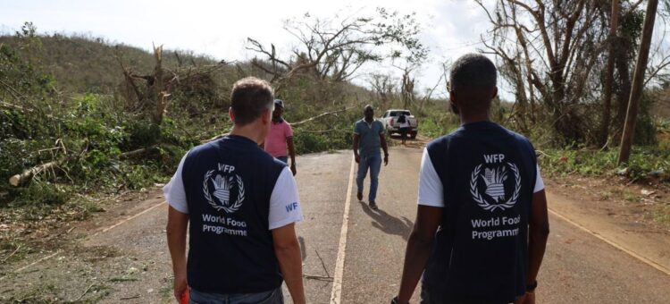 United Nations Two staff of the World Food Programme assess the logistical challenges of getting aid to isolated communities in Jamaica.