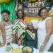 L-R Jasmine Hackett (PNCR Councillor, Reg 4, fmr Minister of Foreign Affairs Dr. Karen Cummings, 106-year-old Ruby Mingo and and Member of Parliament and GTU President Coretta McDonald