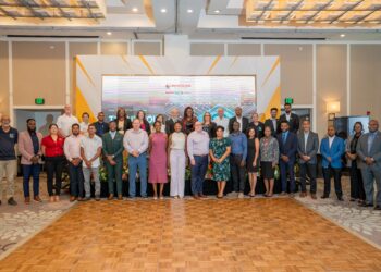 Representatives of the Greater Guyana Initiative with implementing partners at the Stakeholder Forum