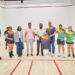 President Irfaan Ali with the Squash team