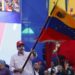 Venezuelan President Nicolas Maduro waves the Venezuelan national flag during a rally in Caracas, capital of Venezuela, Dec. 1, 2025. (Str/Xinhua)