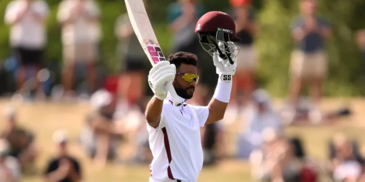 Shai Hope scored his fourth Test hundred  •  Getty Images