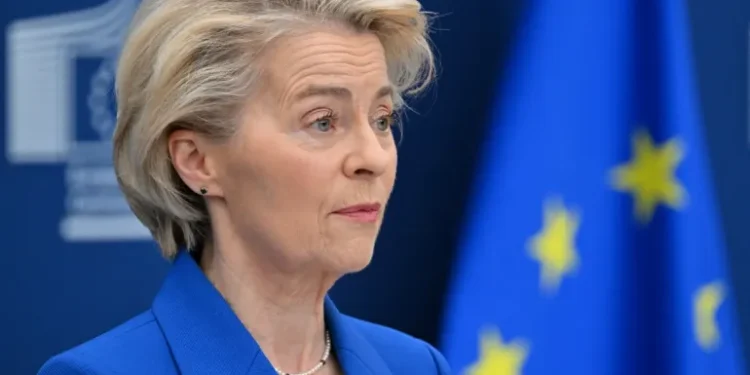 EU President Ursula von der Leyen: Photo AFP