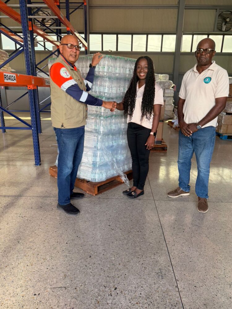 Photo Caption: (from left) Colonel Nazrul Hussain (Director General, CDC), Mrs. Sonya  Forrester (Communications Exec., Banks DIH Limited) Lieutenant Colonel Mark Thomas  (Deputy Director General, CDC).