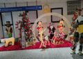 Christmas decor at CJIA Timehri