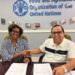 L-R Dr. Gillian Smith, FAO Representative in Guyana and Mr. Enrique Monize, Commissioner and Chief Executive Officer of GLSC