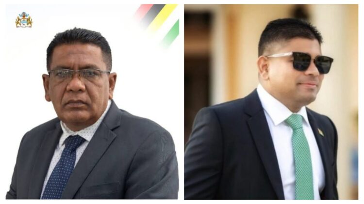 L-R Minister Mustapha and WIN Leader Azruddin Mohamed
