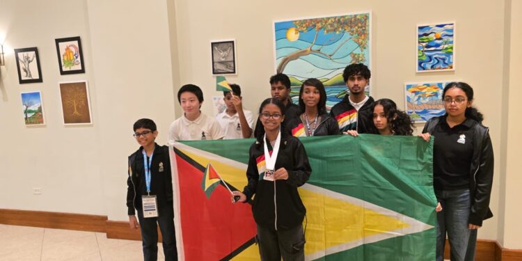 Kataleya Sam (centre) poses with team mates at CAC Award Ceremony.