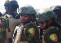 Kenyan police officers share a moment after landing to reinforce a security mission to tackle violence in Haiti, in Port-au-Prince, Haiti February 6, 2025. REUTERS/Ralph Tedy Erol Purchase Licensing Rights