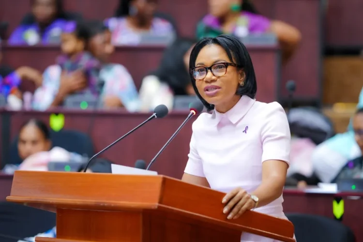 Minister of Home Affairs, Oneidge Walrond (DPI photo)