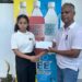 WCM Aditi Joshi receives her prize from GCF's President