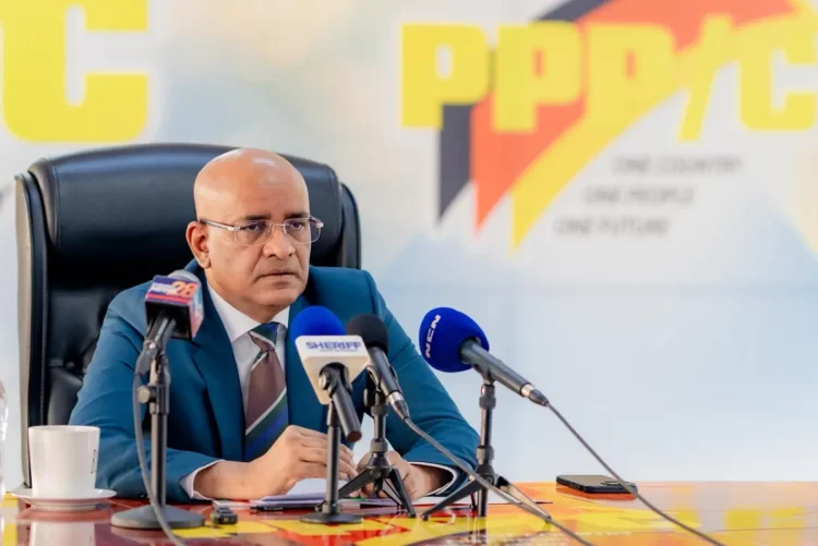 Vice President, Dr Bharrat Jagdeo, at Thursday’s media conference