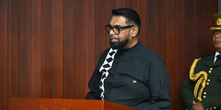 President Irfaan Ali at the Teaching Service Commission swearing in -December 31, 2025