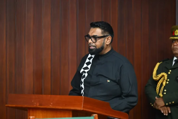 President Irfaan Ali at the Teaching Service Commission swearing in -December 31, 2025