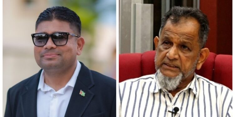 L-R Azruddin Mohamed and Nazar Mohamed (News Source photo)
