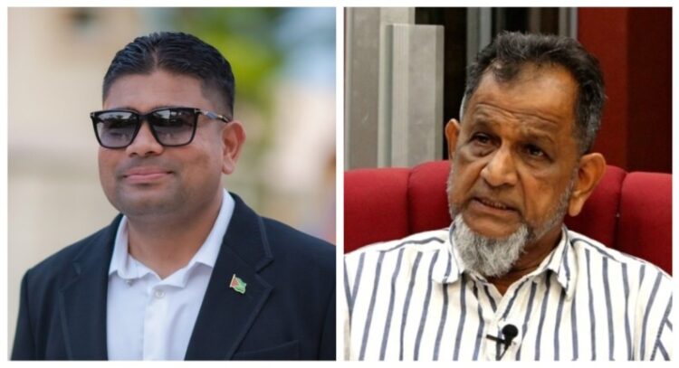 L-R Azruddin Mohamed and Nazar Mohamed (News Source photo)