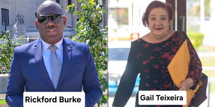 Rickford Burke and Gail Teixeira