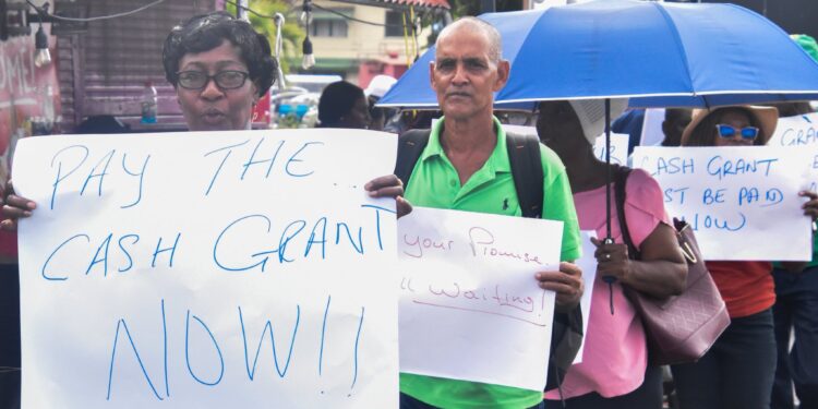 APNU- led Cash Grant protest on Monday, December 8, 2025