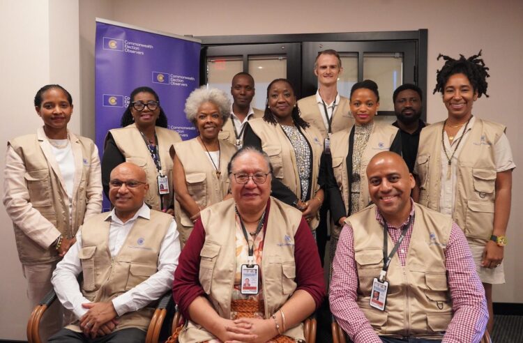The 11-person team deployed by the Commonwealth Secretary-General to observe Guyana's 2025 General and Regional Elections