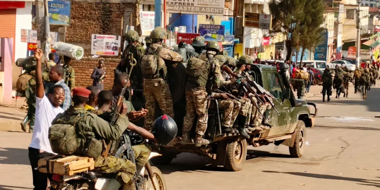 M23 rebels enter the centre of East Congo's second largest city, Bukavu, and take control of south Kivu province administrative office, Sunday Feb. 16, 2025. (AP Photo/ Janvier Barhahiga, File)