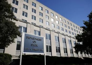 The Harry S. Truman Federal Building, headquarters of the U.S. Department of State, in a 2024 file photo.

Kevin Dietsch/Getty Images