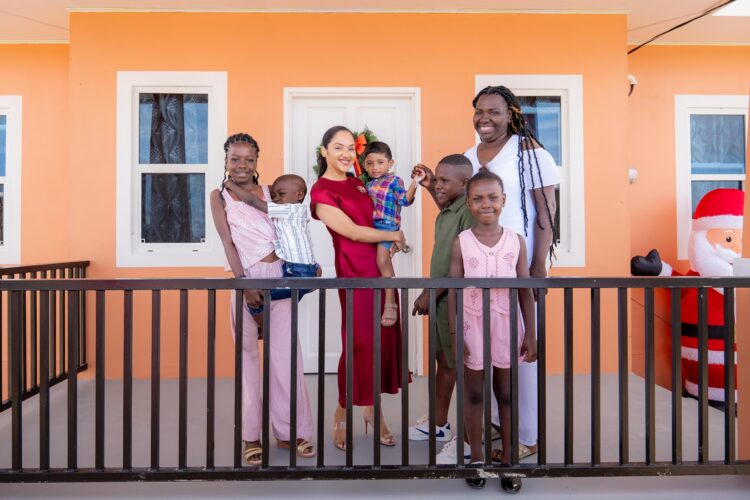 Ms Teasha Spellen, First Lady Arya Ali and their children