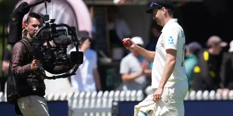 Jacob Duffy picked his second five-wicket haul in Tests © AFP