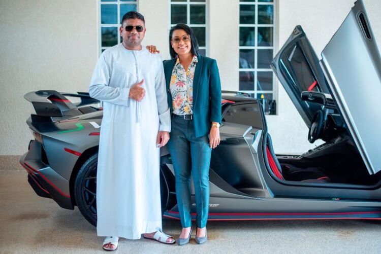 L-R WIN Leader Azruddin Mohamed and Minister Susan Rodrigues in happier times